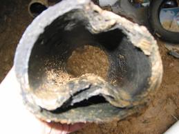 Orangeburg pipe deteriorating (fiber pipe)