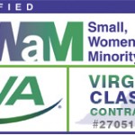 Certified Small Women and Minority Owned, Member EVA, Class A Contractor Logos